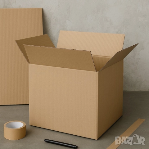 Трипластов кашон 60x40x40 с възможност за брандиране – Идеален за съхранение и транспортиране, снимка 7 - Други стоки за дома - 51970945