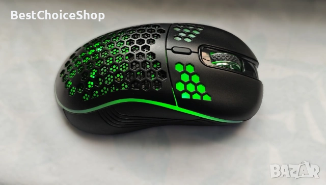 Комплект безжична геймърска клавиатура и мишка RedThunder K62, 60%, презареждаща се, многоцветна, снимка 4 - Клавиатури и мишки - 53517824