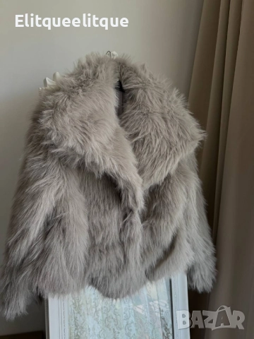 пухено палто, снимка 5 - Палта, манта - 52238434