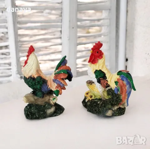 5720 Мини фигурка Петел сувенир за късмет и благополучие, 9×6 см, снимка 3 - Декорация за дома - 49244899