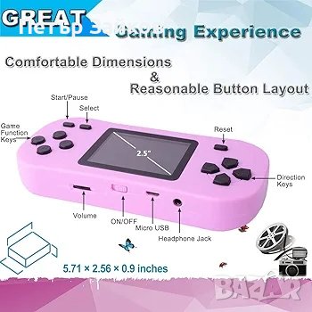 Ретро ръчни игри за деца с вградена 218 класическа аркадна игра 2.5', снимка 4 - Колекции - 42419635