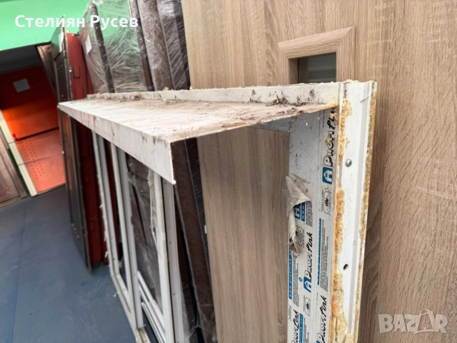 0211  ПВЦ PVC дограма прозорец 243 / 153см - цена 320 лв или 163.61 евро  smr  -  1 отваряем среден , снимка 3 - Дограми - 52272094