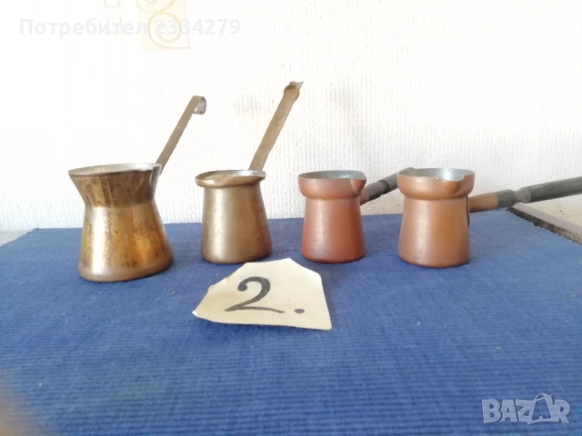 Стари  медни съдове: ,,КЕНДИ" от Югоизточна Азия и стари медни джазвета, ръчно изковани. , снимка 5 - Антикварни и старинни предмети - 46316186