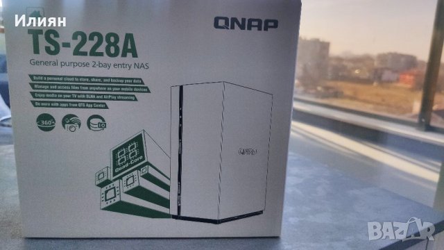 QNAP TS-228A NAS/ Мрежов сторидж, снимка 1 - Мрежови адаптери - 39153811