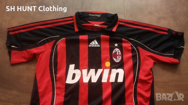 Adidas AC MILAN Football T-Shirt Размер M мъжка футболна тениска 18-67, снимка 3 - Тениски - 53296318