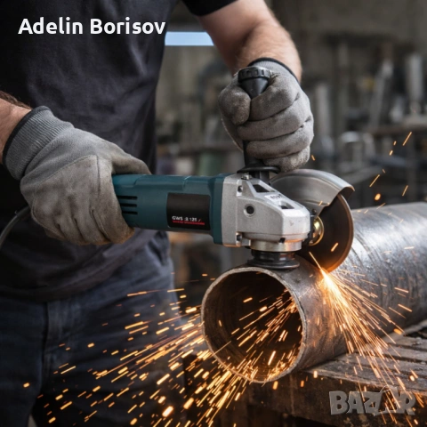 Ъглошлайф на ток Kraftroyal - 125mm бързо и прецизно рязане, снимка 4 - Ъглошлайфи - 53781010