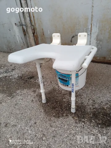 сгъваем стол, седалка за баня, стол MEYRA за баня на стари хора, инвалиди, в неравностойно, снимка 8 - Тоалетни столове - 48661847