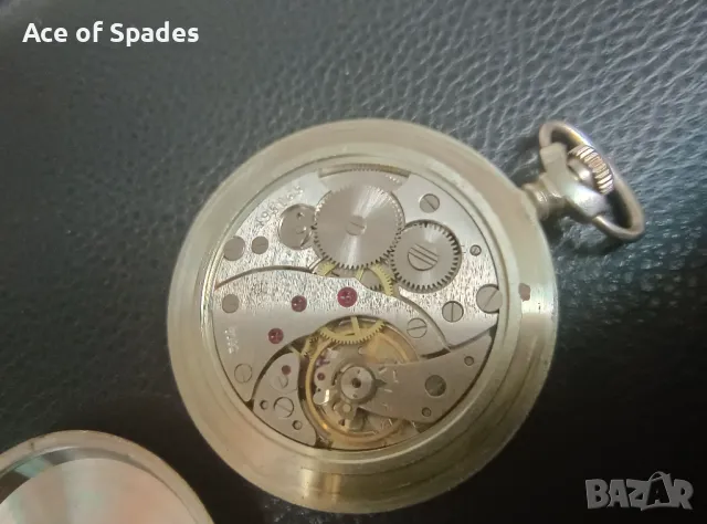 Като нов Джобен Часовник Молния Кораб Сделано в СССР Работещ , снимка 10 - Антикварни и старинни предмети - 47595165