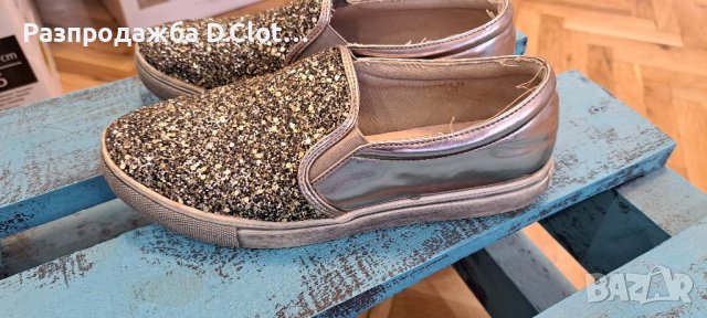 бели кецове естествена кожа 39 ,Блестящи обувки, снимка 12 - Кецове - 41146257