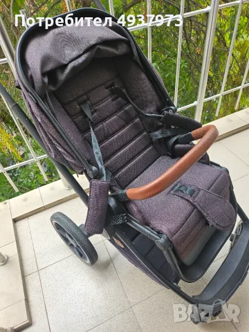 Бебешка количка 2 в 1 PetitGo (кош за новородено + летен кош), снимка 4 - Детски колички - 56162925