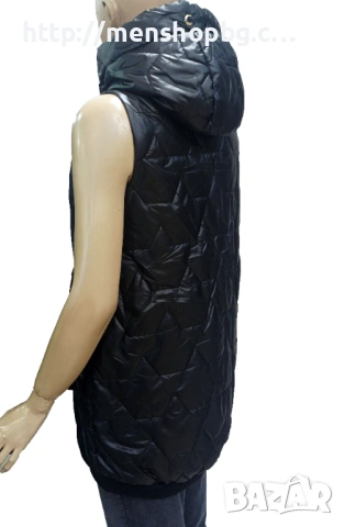 Ефектен дамски елек - черен, снимка 3 - Елеци - 53169403