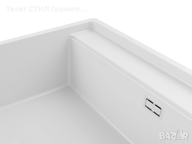 Бяла кухненска мивка за вграждане под плот Берген 80 Low 760x530 мм -20%, снимка 5 - Мивки - 53070199