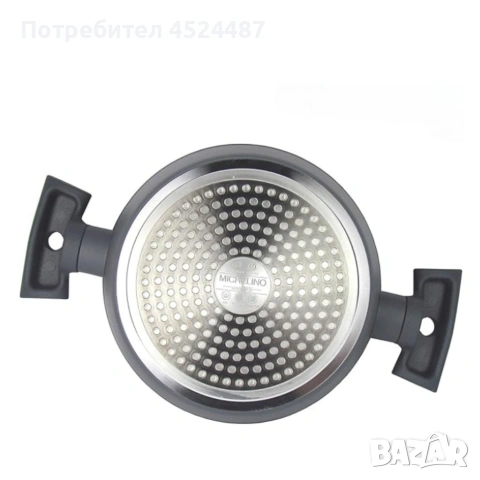 Комплект от 7 части тенджери и тиган Michelino , снимка 4 - Съдове за готвене - 53657399
