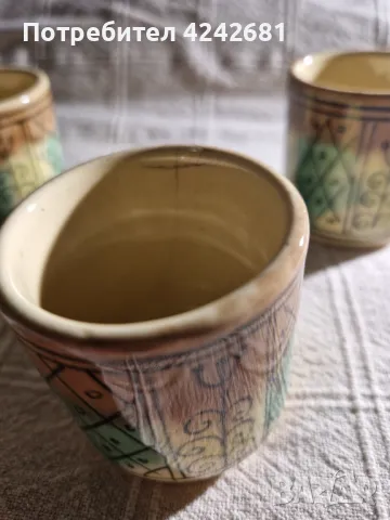 6 бр. ретро керамични чашки, снимка 3 - Антикварни и старинни предмети - 47842879