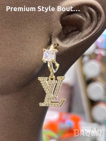 обеци от висококачествена стомана ysl saint laurent loewe Louis Vuitton Gucci , снимка 10 - Обеци - 53744737