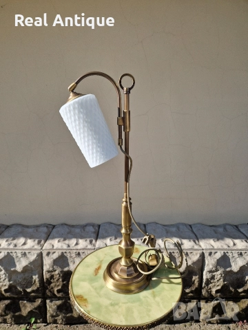Страхотна антикварна немска настолна лампа , снимка 6 - Настолни лампи - 52803893