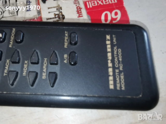 MARANTZ RC-40CD AUDIO REMOTE-SWISS 1912251519, снимка 11 - Ресийвъри, усилватели, смесителни пултове - 52848310