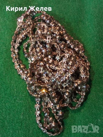 СТАР БИЖУТЕРИЕН СРЕБРИСТ НАНИЗ МАТЕРИАЛ за ХЕНД-МЕЙД РЕТРО УКРАШЕНИЕ за РЕСТАВРАЦИЯ 8589, снимка 7 - Колиета, медальони, синджири - 31451152