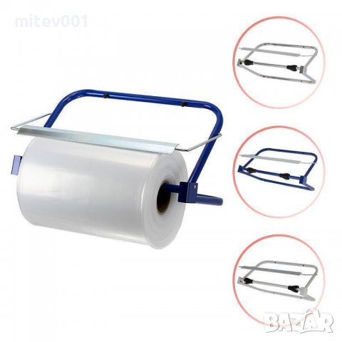  Стенен тръбен държач-резач за фолио/хартия, хром 9420-chrom, снимка 2 - Друго - 38869287