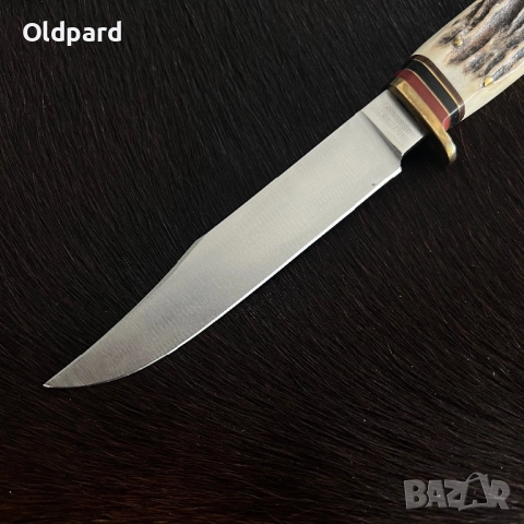 Античен немски ловен нож. В ново състояние (немска колекция).(063), снимка 3 - Ножове - 52165508