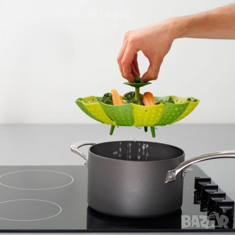 1856 Пластмасова кошничка за готвене на пара и отцеждане, снимка 4 - Други стоки за дома - 35731323