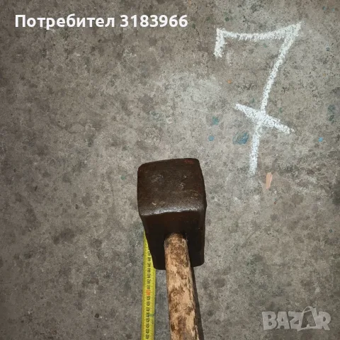 голям немски чук 10 килограма с дръжка 1 метър, снимка 6 - Други инструменти - 55826842