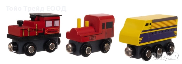 Дървена железница-влакче, снимка 3 - Образователни игри - 52671812