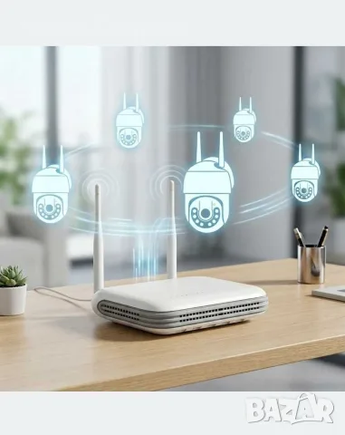 WI FI NVR видеорекордер, снимка 2 - IP камери - 56403994