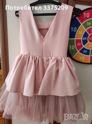 детска рокля розова-128, снимка 4 - Детски рокли и поли - 42106460