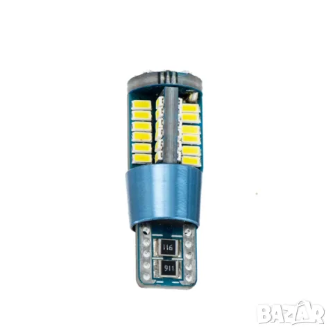 LED крушки T10 CANBUS 57 SMD 4014 12V 2 броя, снимка 2 - Аксесоари и консумативи - 55865010