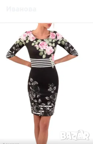 Елегантна стилна рокля, снимка 8 - Рокли - 50230296