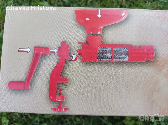Ръчна машинка за мелене на домати, плодове, зеленчуци - Доматомелачка, снимка 5 - Съдове за готвене - 41885444