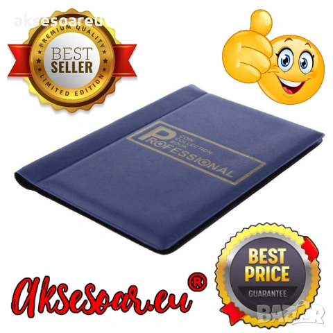 Кожен албум книга за монети 10 страници 120 джоба за жетони Възпоменателни монети, медальони Значки , снимка 9 - Нумизматика и бонистика - 53769899