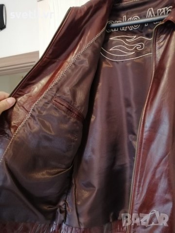 Кожено яке, снимка 4 - Якета - 40760421