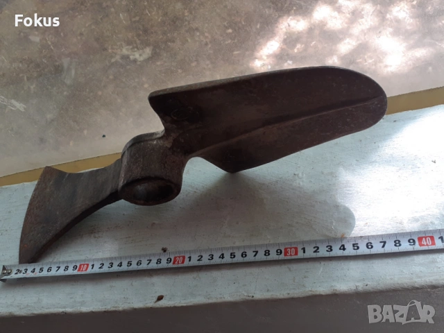 Голяма военна киркобрадва брадва секира инструмент маркирана, снимка 7 - Антикварни и старинни предмети - 53423574