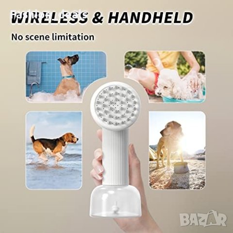 Нова Автоматична Четка за баня за кучета котки с дозатор за сапун/ Грижа , снимка 8 - За кучета - 41355965