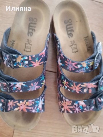 Детски чехли естествена кожа 35 номер