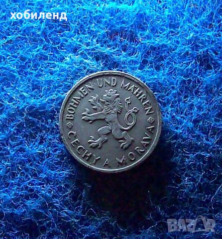 1 крона Чехия-окупационна- ВСВ, снимка 2 - Нумизматика и бонистика - 39430158