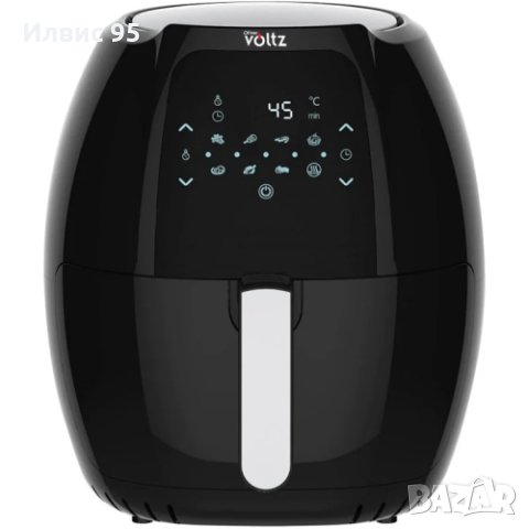 Промоция - Фритюрник AirFryer Voltz OV51980F 1800W, 7.7L, 2 ГОДИНИ ГАРАНЦИЯ  Най-големият Air Fryer 