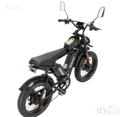 ТОП МОДЕЛ! Електрически велосипед (YVY) Ridstar Q20 Pro с две батерии, снимка 3 - Велосипеди - 47582515