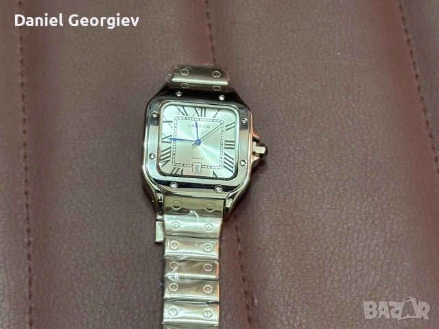 НОВ Часовник Cartier Santos XL с автоматичен механизъм, снимка 6 - Мъжки - 53229230