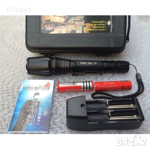 Фенерче , елегантно, с 2 батерии, LED лампа и телескопично  увеличение FL22