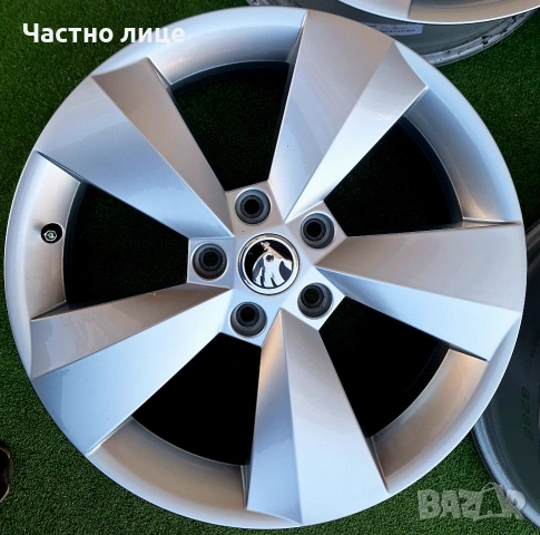 Продавам 4бр оригинални 17-ки джанти за Шкода Кодиак, Карок, Октавия, Супърб , снимка 4 - Гуми и джанти - 53622605