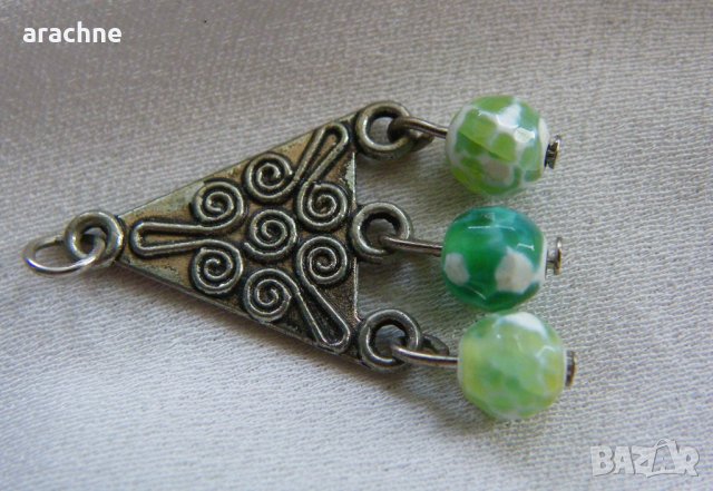 Сребърен медальон с италиански ларимар, снимка 4 - Колиета, медальони, синджири - 41873992