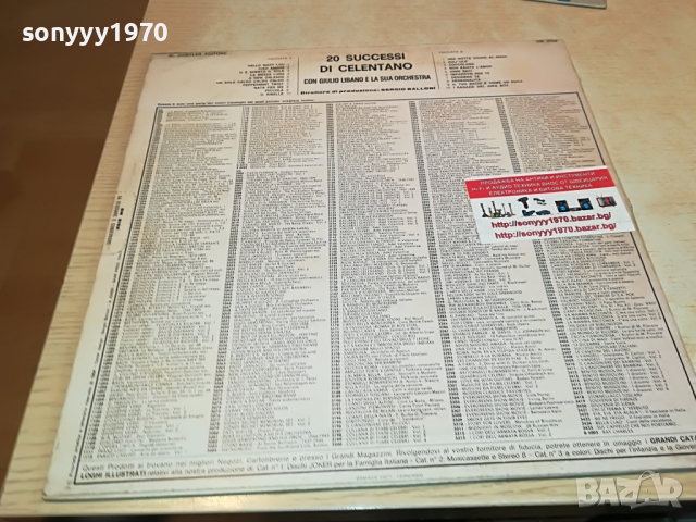 поръчана-ADRIANO CELENTANO-ITALY 2503221845, снимка 10 - Грамофонни плочи - 36232257