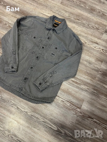 Мъжко!Boss Locky1 Overshirt размер М , снимка 3 - Ризи - 52617195