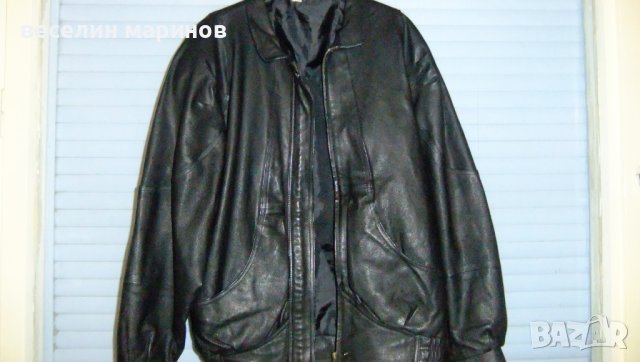 Продавам черно дамско кожено яке 38 номер, снимка 3 - Якета - 39744321