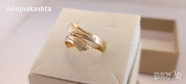 Златен пръстен -3,31гр/14кр, снимка 3 - Пръстени - 53827331