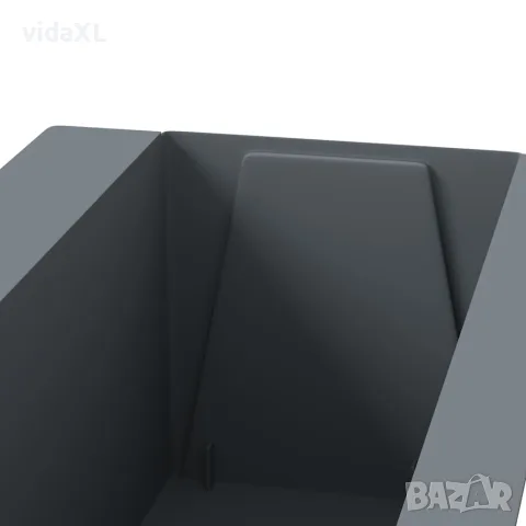 vidaXL Сандъчета за цветя за европалети 12 бр сиви 36x13,5x9,5 см PP, снимка 7 - Саксии и кашпи - 56146765
