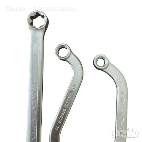 Комплект комбинирани ключове Hawek - 14 части, снимка 4 - Ключове - 56155369